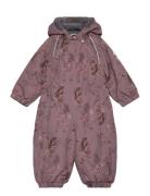 Mikk-line Polyester Baby Suit - Aop Floral Lila