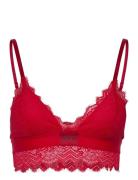 HUGO Triangle Padded Lace Röd