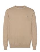 GANT Cotton C-Neck Beige