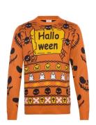 Lindbergh Halloween Spider O-Neck Sweat Orange