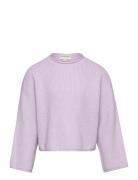 Tom Tailor Cropped Knit Pullover Lila