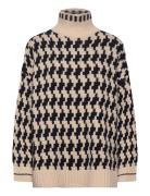 Tommy Hilfiger Textured Mock-Nk Sweater Beige