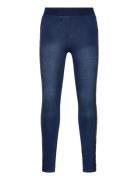 Boboli Stretch Denim Trousers For Girl Blå