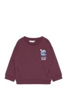 Mango Side-Pocket Sweatshirt Burgundy