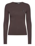 ROTATE Birger Christensen Long Sleeve T-Shirt Brun