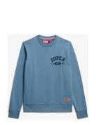 Superdry Athletic Printed Sweatshirt Blå