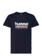 Hummel Hmltukas T-Shirt S/S Marinblå