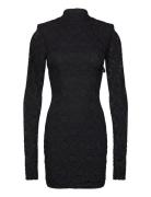 ROTATE Birger Christensen Lace Mini Ls Dress Svart