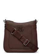 Lauren Ralph Lauren Pebbled Leather Large Cameryn Crossbody Brun