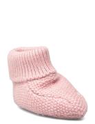 Mango Knit Bootees Rosa