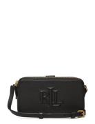 Lauren Ralph Lauren Leather Medium Witley Crossbody Wallet Svart