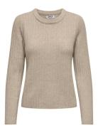 ONLY Onljeanett Life L/S Rib O-Neck Cc Knt Kräm