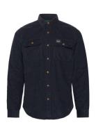 Superdry Corduroy Workwear Shirt Marinblå