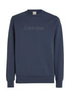 Calvin Klein Raised Line Logo Sweatshirt Marinblå