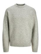 Jack & J S Jorollie Knit Crew Neck Sn Grå