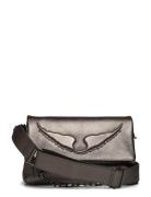 Zadig & Voltaire Rocky Wings Metallic Grained Leather Brun