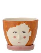 Bloomingville Jaya Flowerpot W/Saucer Orange