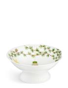 Kähler Hammershøi Christmas Bowl On Stand Ø23 Cm White W. Deco Multi/p...