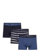 GANT Stripe Trunk 3-Pack Marinblå