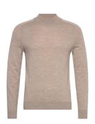 Morris Merino Mock Neck Beige