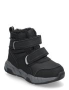 Color Kids Boots W. Velcro, Wp Svart