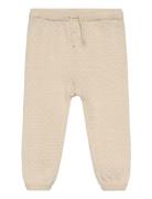 Copenhagen Colors Merino Pants W. Hole Pattern Beige