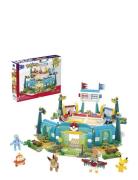 Mega Pokémon Traning Stadium Building Toy Kit, With 5 Action Figures F...