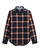 Superdry L/S Cotton Lumberjack Shirt Marinblå