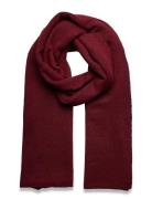 Gina Tricot Soft Knitted Scarf Burgundy