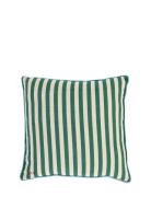 Anna + Nina Forest Striped Cushion Grön