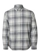 Selected Homme Slhreg-Owen Flannel Mix Shirt Ls Grå