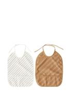 OYOY MINI Bib Striped - Pack Of 2 Multi/patterned