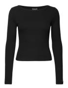 Aim´n Ease Ribbed Long Sleeve Top Svart