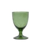 House Doctor White Wine Glass, Hdvintage, Green Grön