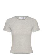 Weekday Slim Fitted T-Shirt Grå