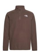 The North Face M 100 Glacier 1/4 Zip - Eu Brun