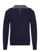 United Colors Of Benetton Round Neck Sweatl/S Marinblå