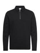 Selected Homme Slhmarc Rib Ls Polo Svart