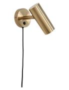 House Nordic Nida - Lamp, Brass, 190 Cm Fabric Cord Guld