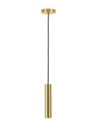 House Nordic Nida - Lamp, Brass, 120 Cm Fabric Cord Guld