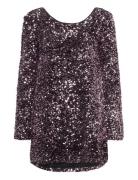 Gina Tricot Loose Sequin Mini Dress Rosa