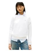 Tommy Jeans Tjw Reg S Flag Crew Vit