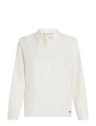 Tommy Hilfiger Soft Viscose Regular Ls Shirt Vit