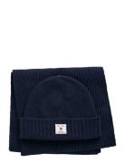 GANT Beanie Scarf Gift Set Marinblå