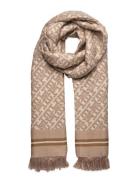 Tommy Hilfiger Th Monoplay Jacquard Scarf Beige