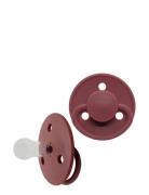 Mininor Round Pacifier Silic Burgundy