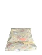 Majvillan Dinosaur Vibes Green Single Bed Set 150X210 Cm Grön