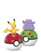 Mega Pokémon Poké Ball 2-Pack Building Toy Kits With 2 Action Figures ...