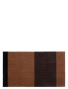 Tica Copenhagen Floormat/Carpet Cognac Stripes 67X120 Cm Brun