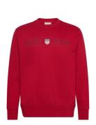 GANT Graphic C-Neck Sweat Röd